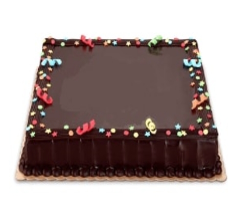Düz Sade Tasarım 75 Kişilik Çikolatalı Yaş Pasta