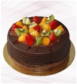 Meyve Parçacıklı Hasbahçe Yaş Pasta 2-3 Kişilik